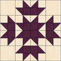 Crown and Star quilt block www.dlstewart.com